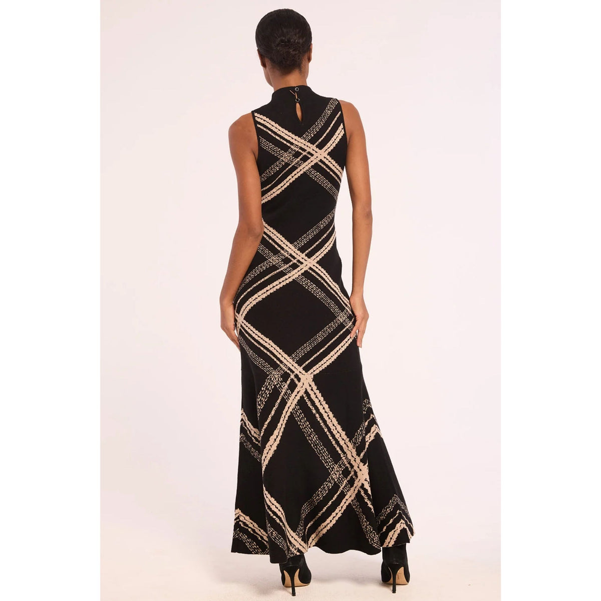 Anara Dress - Plaid Jacquard Knit