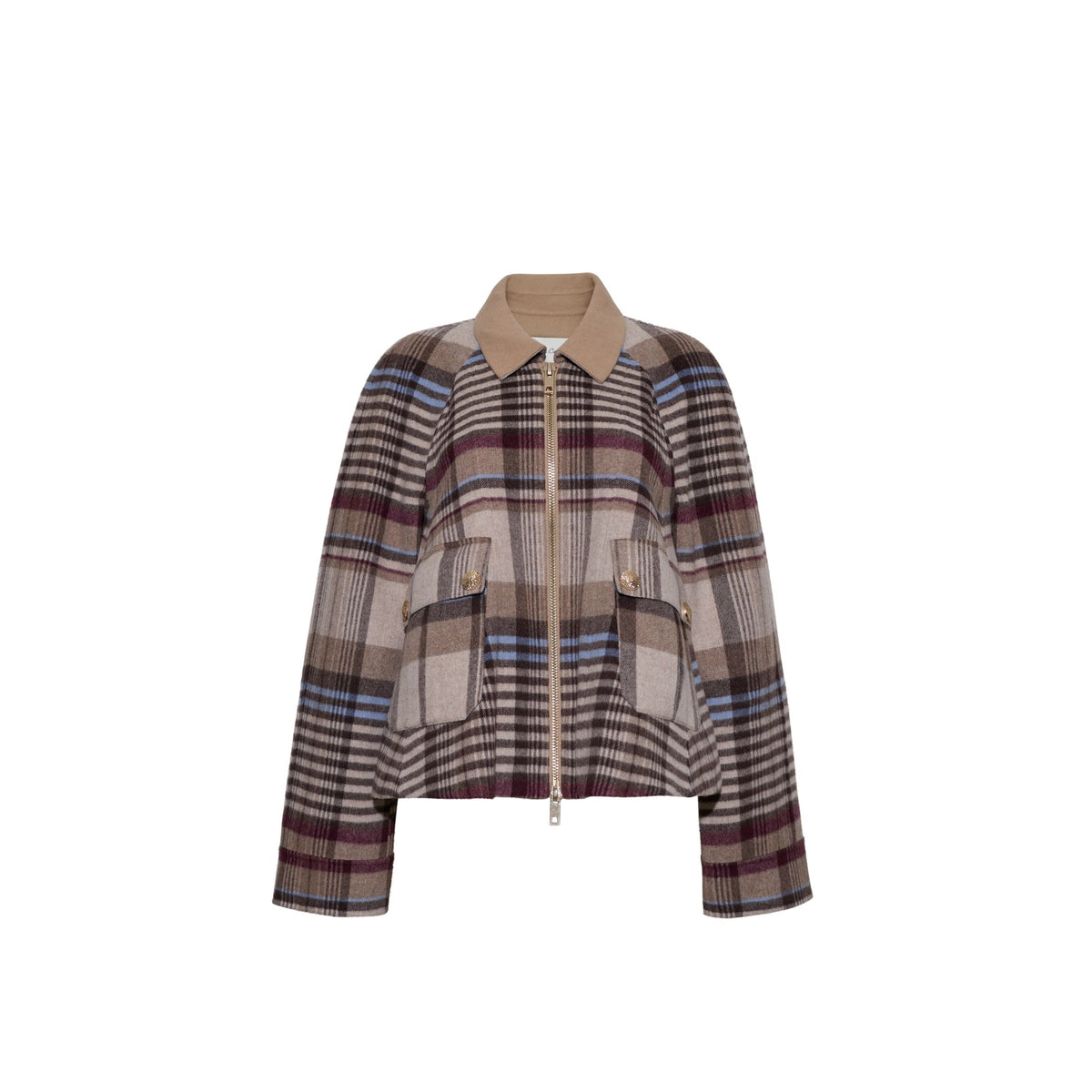 Andrew Jacket - Pima Plaid Tan