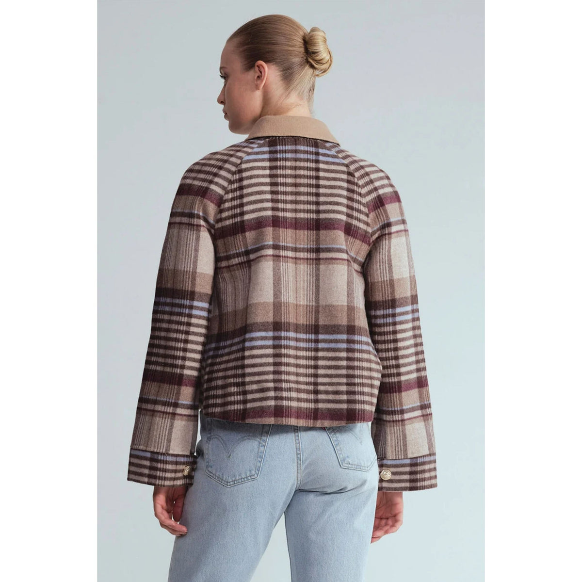 Andrew Jacket - Pima Plaid Tan