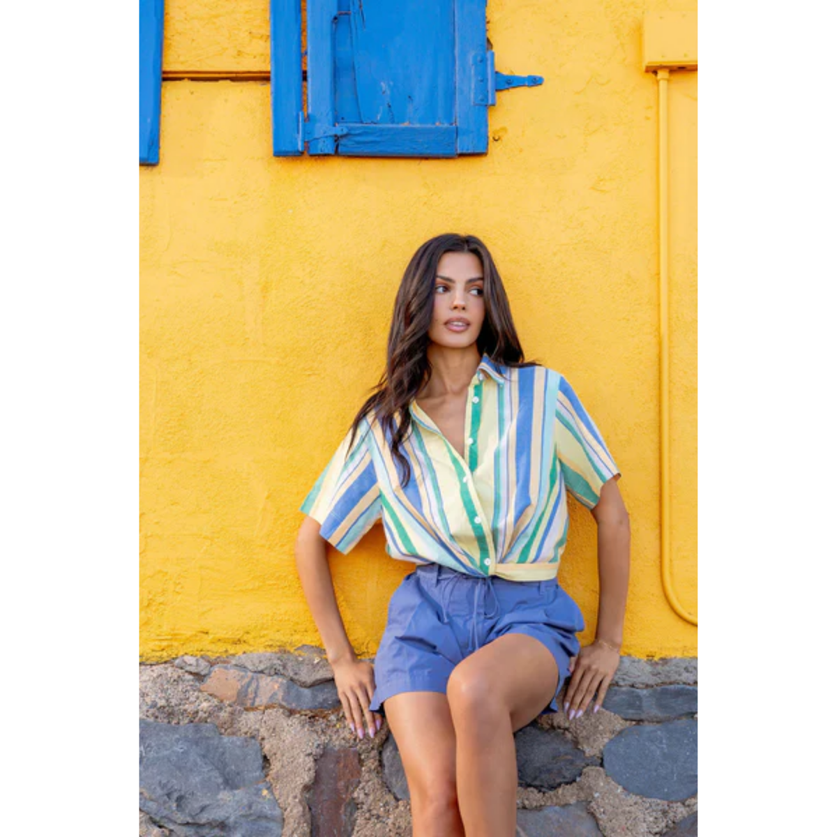 Ankita Top - Bianca Yarn Dye Stripe