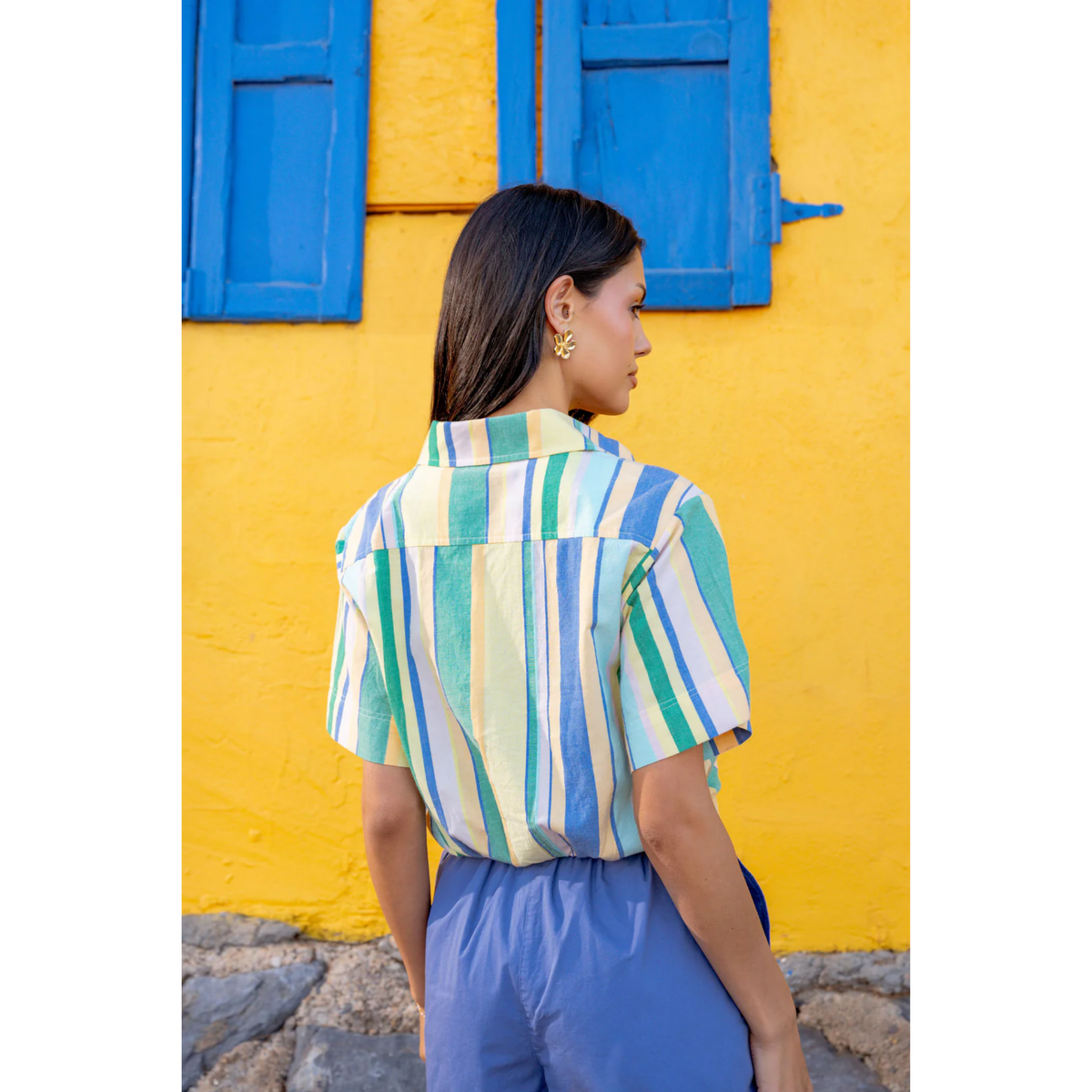Ankita Top - Bianca Yarn Dye Stripe