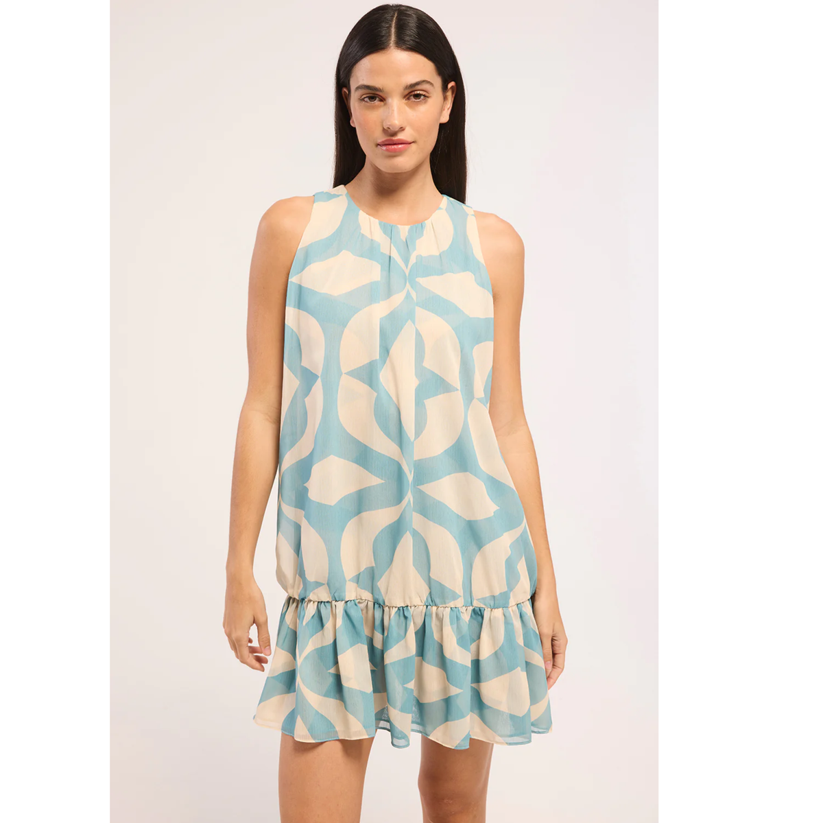 Anna Dress - Mosaic Sky