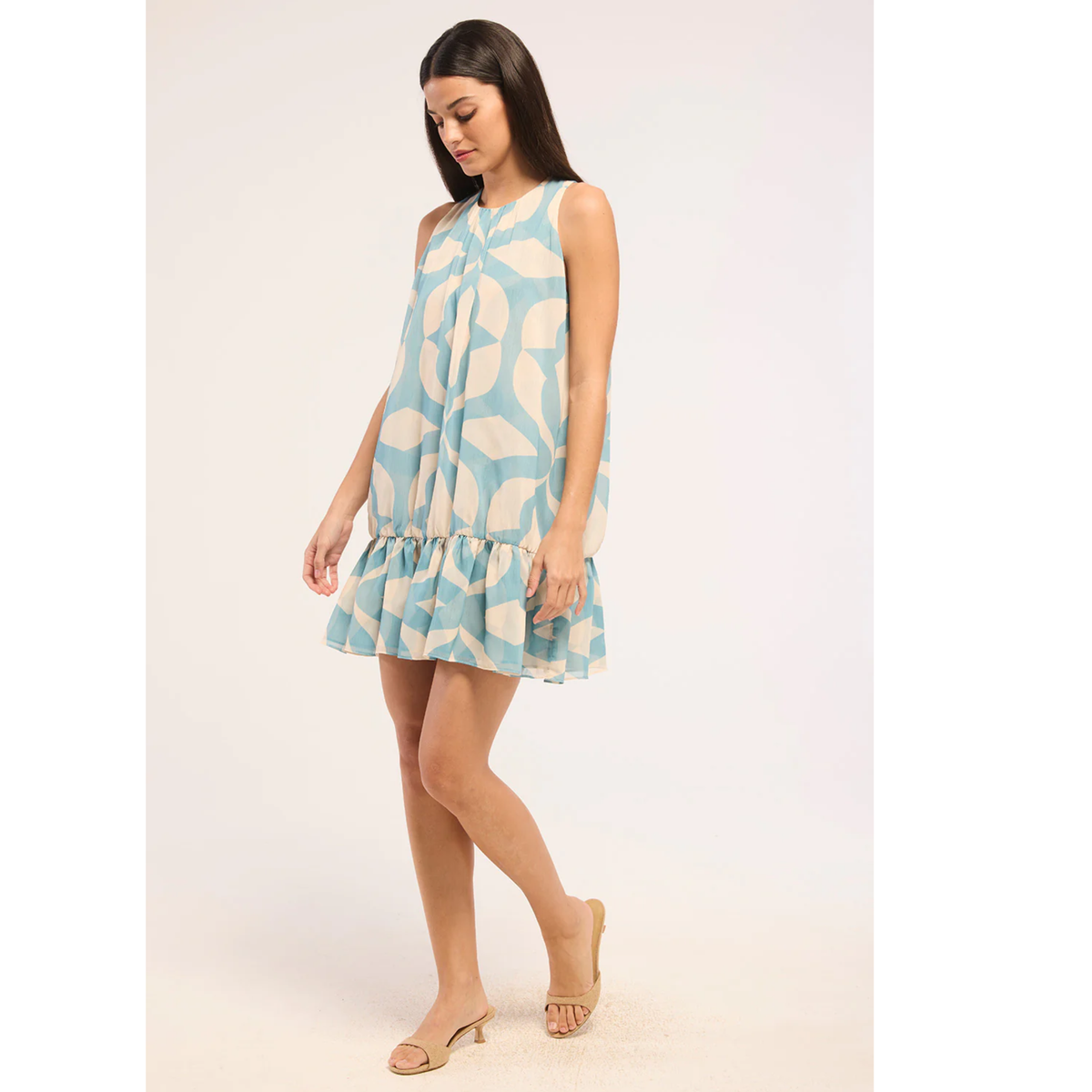 Anna Dress - Mosaic Sky