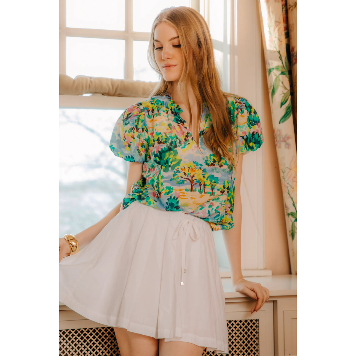 Ansleigh Mini Skirt - Bright White