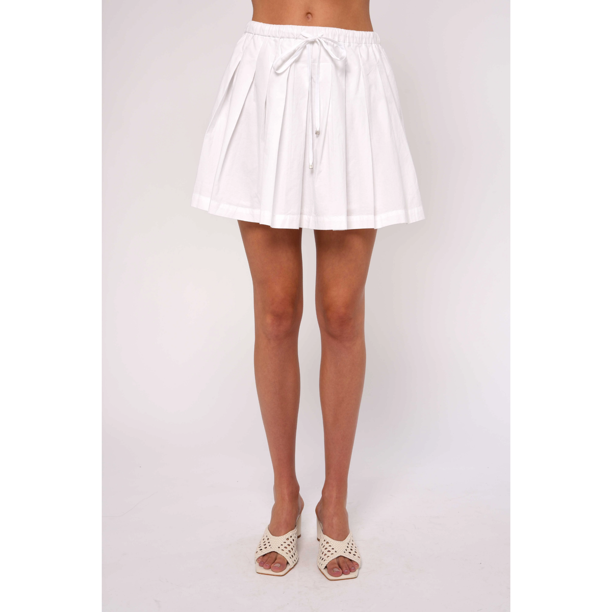 Ansleigh Mini Skirt - Bright White