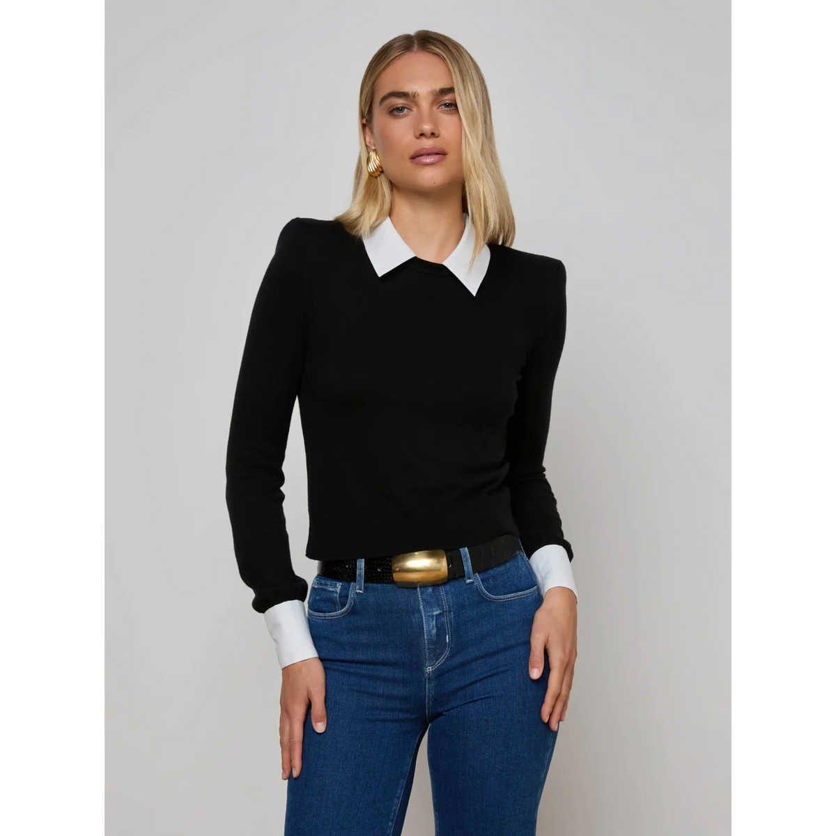 April Collard Pullover