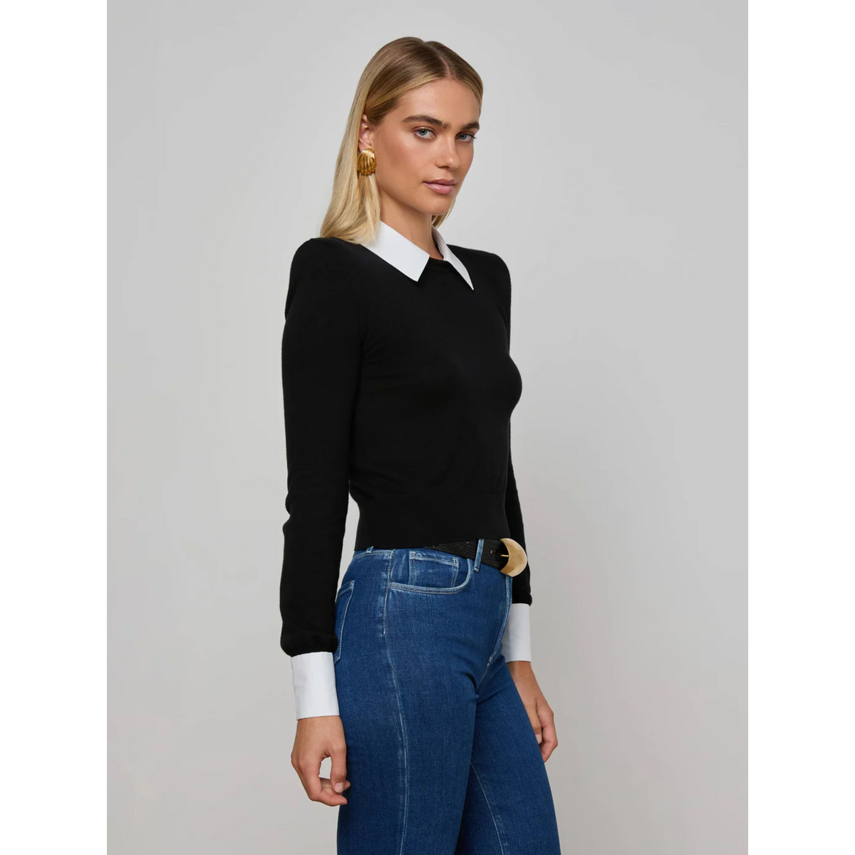 April Collard Pullover