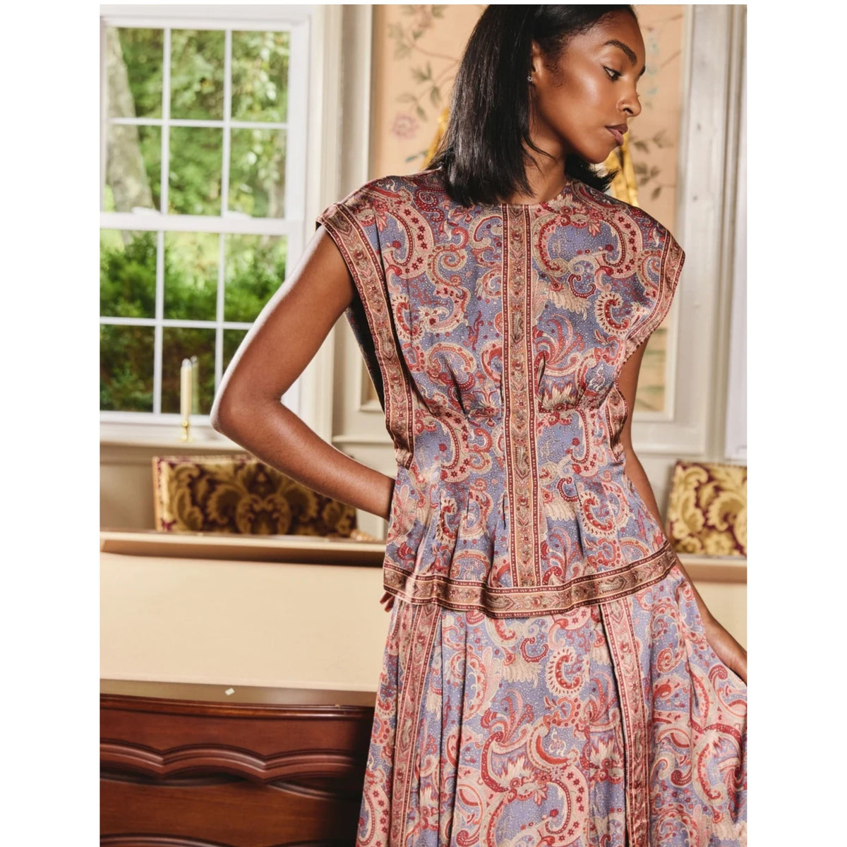 Arden Top - Lucent Lights Print
