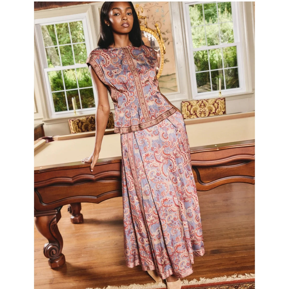 Arden Top - Lucent Lights Print