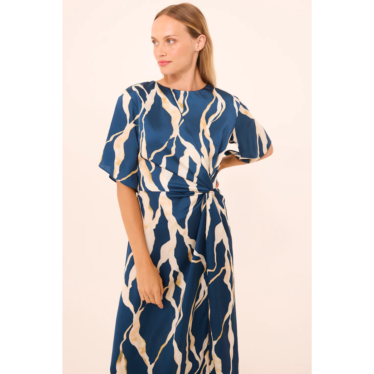 Asah Dress - Vertical Abstract