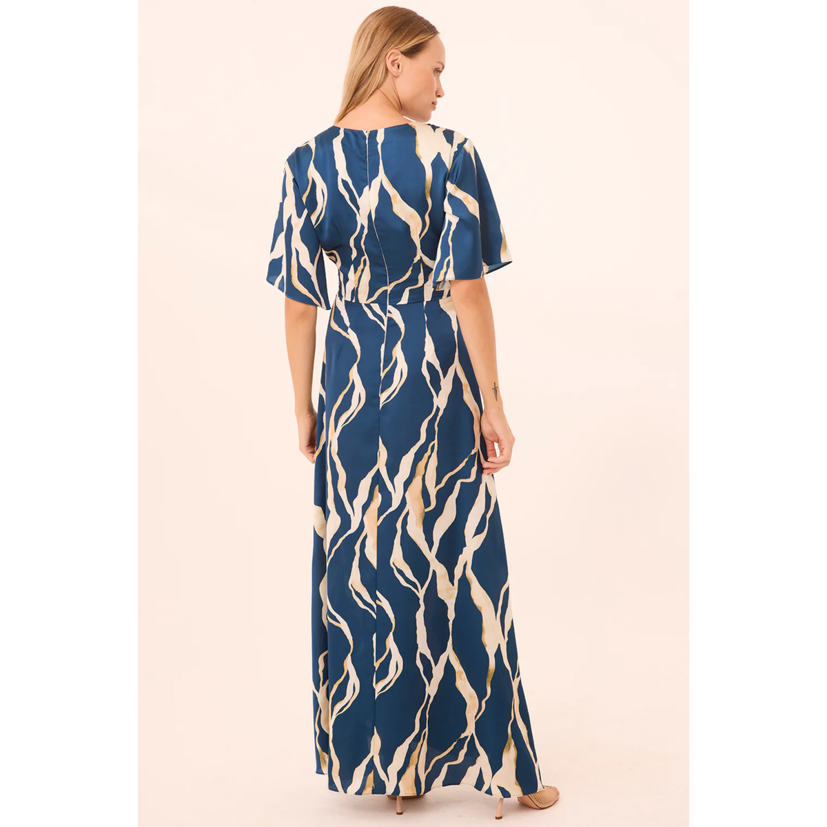 Asah Dress - Vertical Abstract