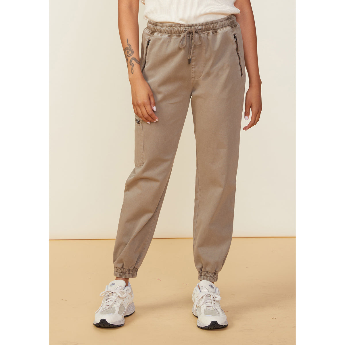 Stretch Twill Moto Pant