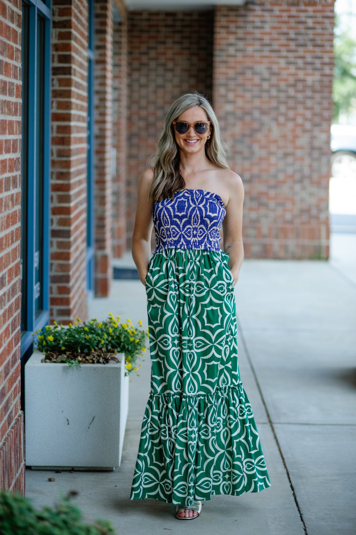 SANYA DRESS-MOSAIC TILE