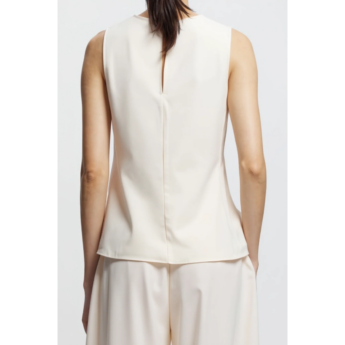 Benson Charmeuse Top - Ivory