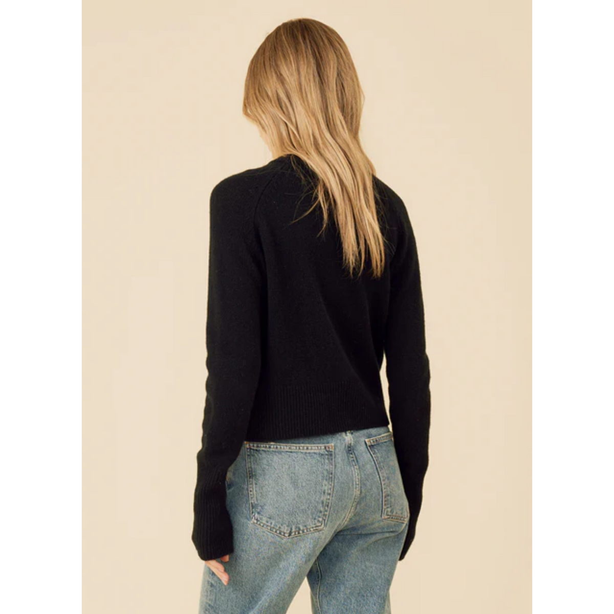 Blakely Cashmere Crewneck - Black