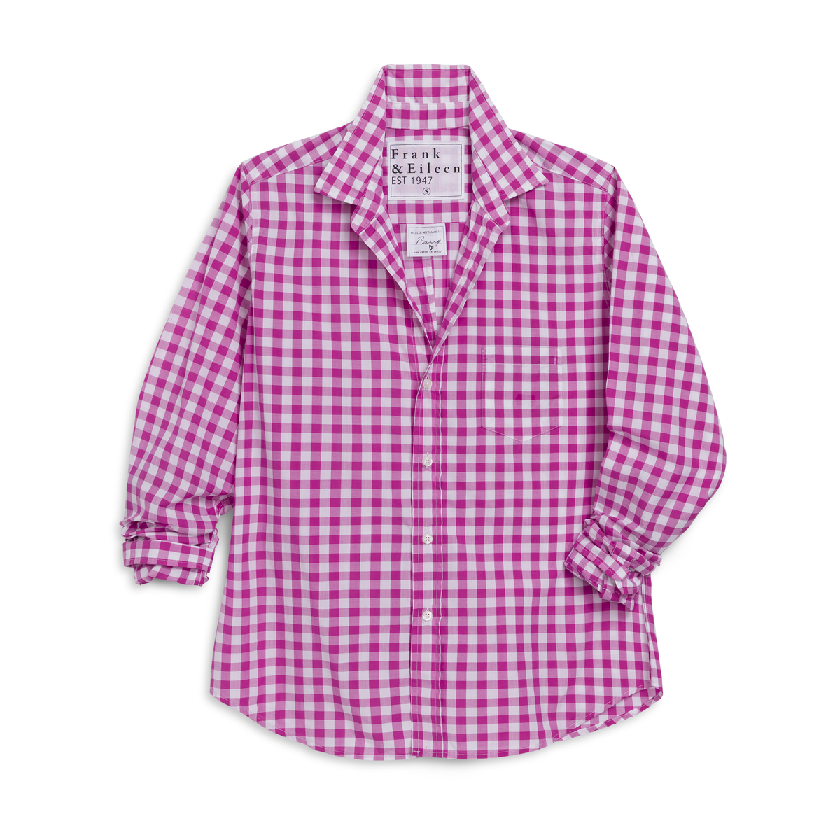 Barry Tailored Button-Up - Pink Check