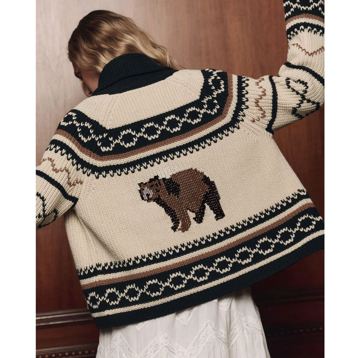 Bear Lodge Cardigan - Black