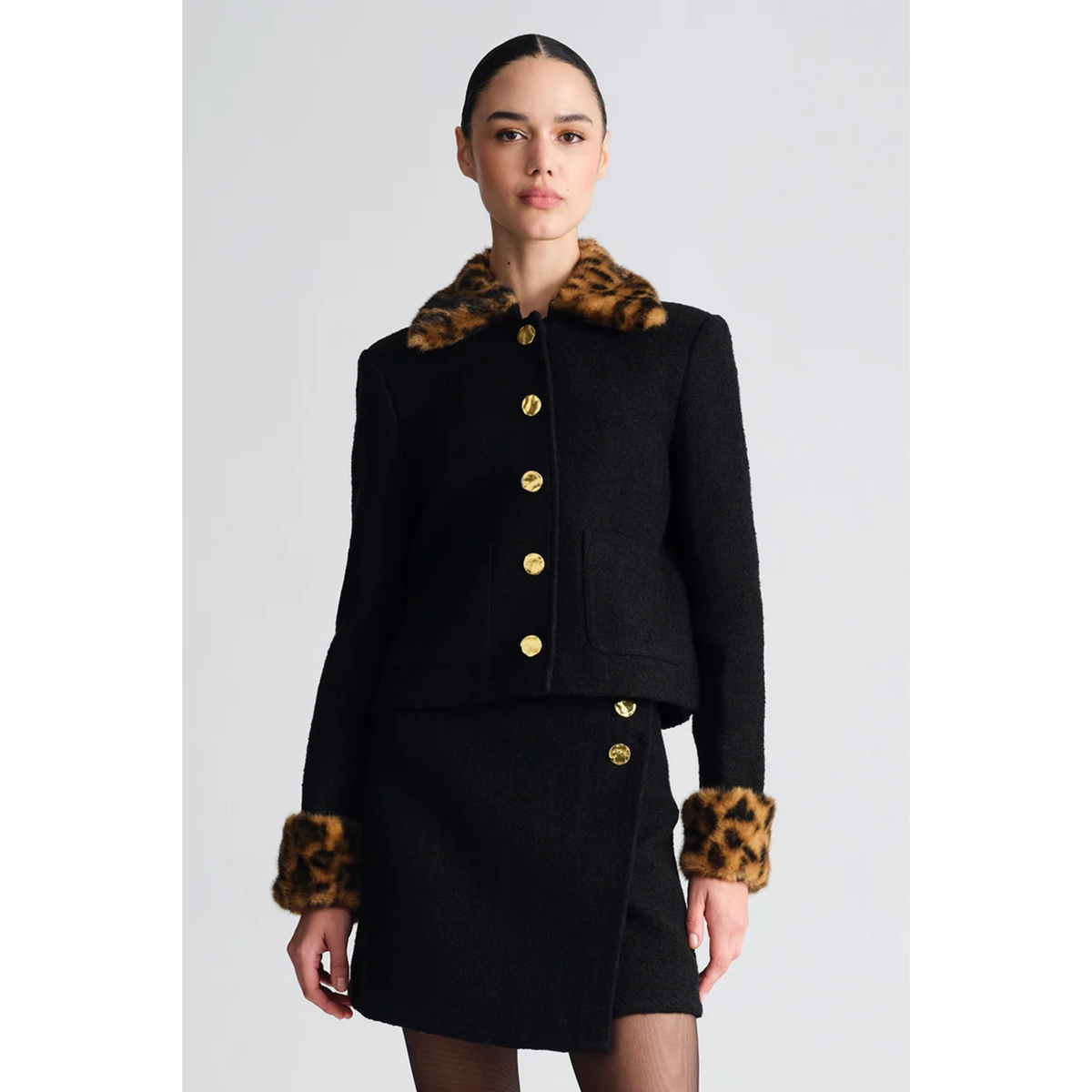 Benicio Jacket - Cloud Tweed Black