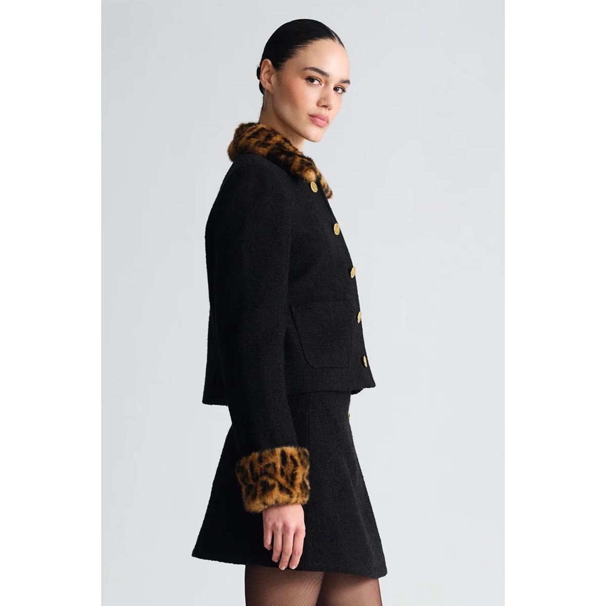 Benicio Jacket - Cloud Tweed Black