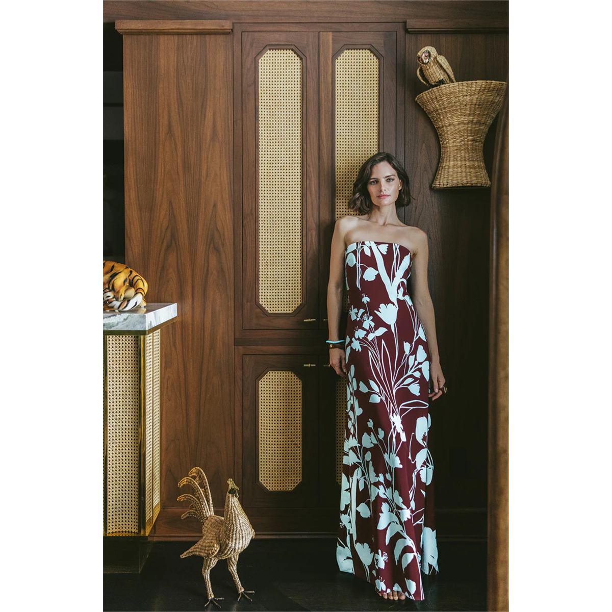 Benita Gown - Botanic Maroon