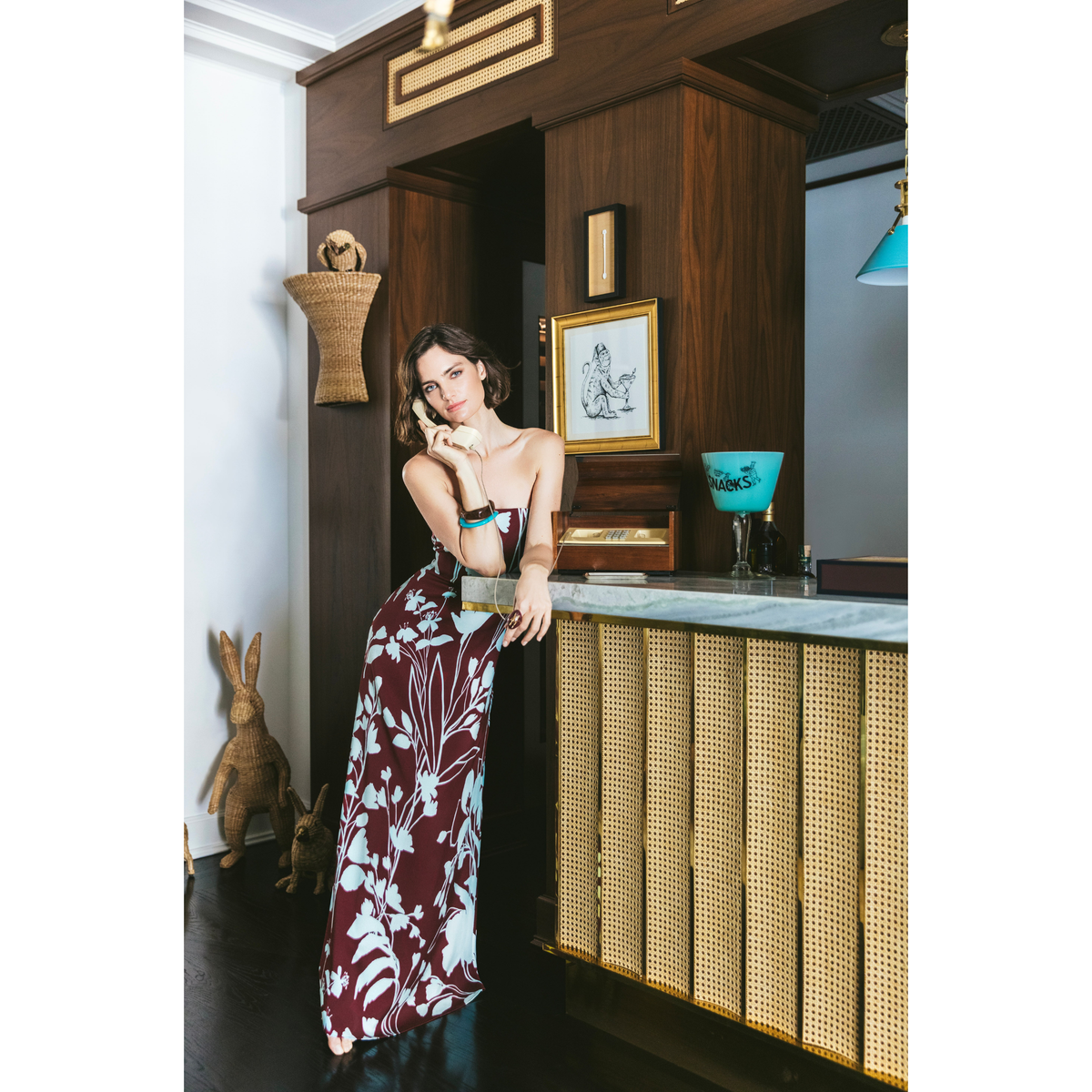 Benita Gown - Botanic Maroon