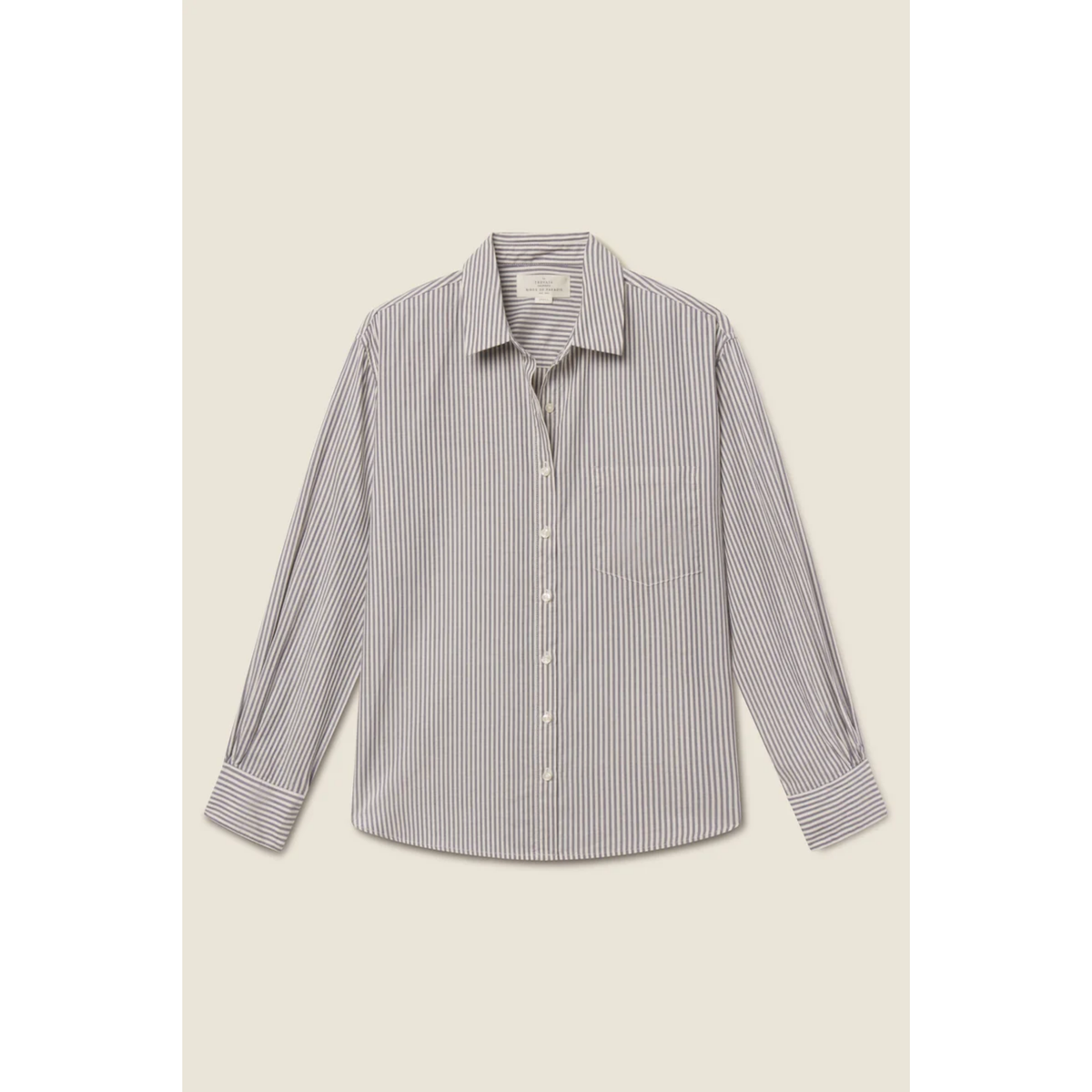 Blake Oversized Shirt - Navy Stripe