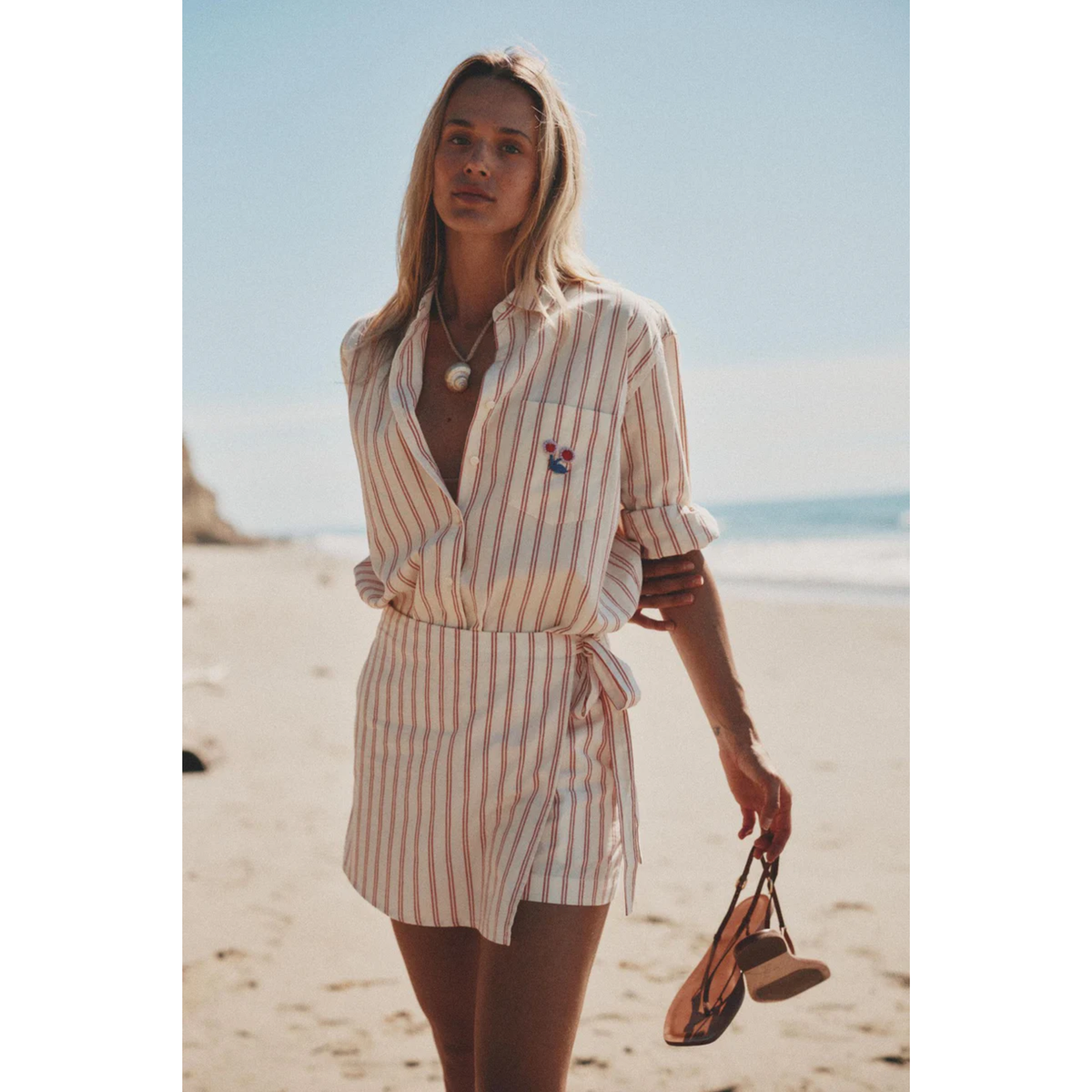 Blake Oversized Shirt - Porto Stripe