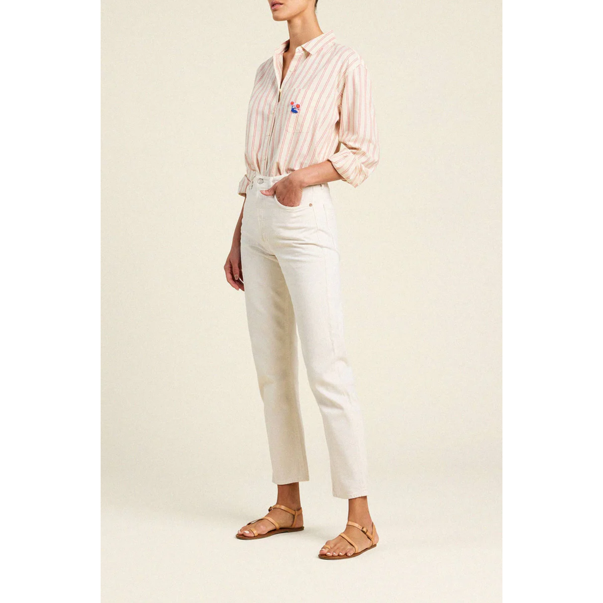 Blake Oversized Shirt - Porto Stripe