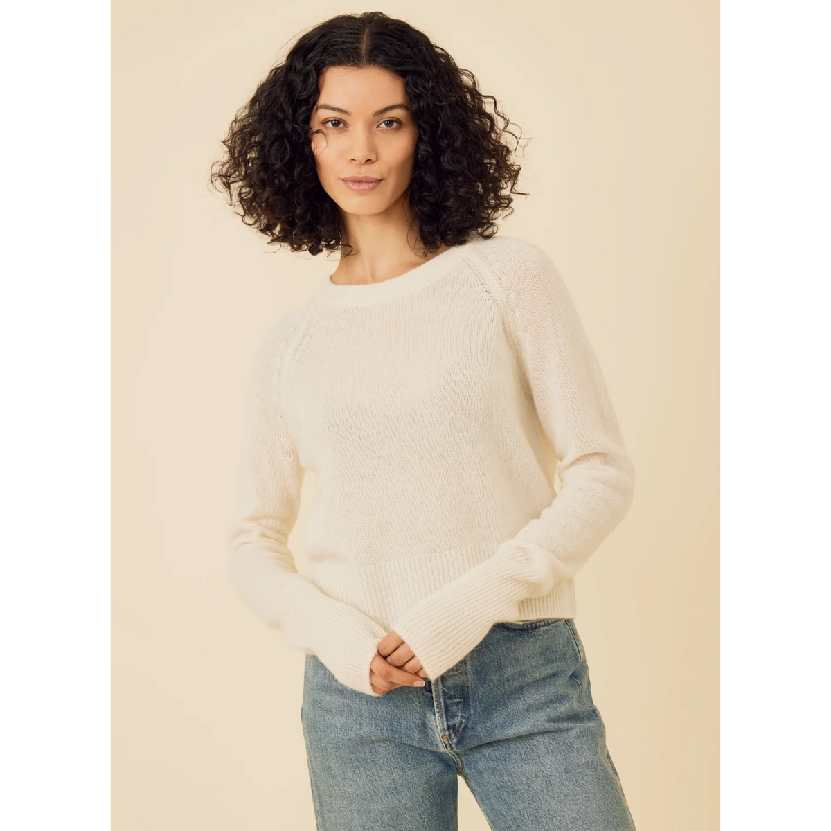 Blakely Cashmere Crewneck - Ivory