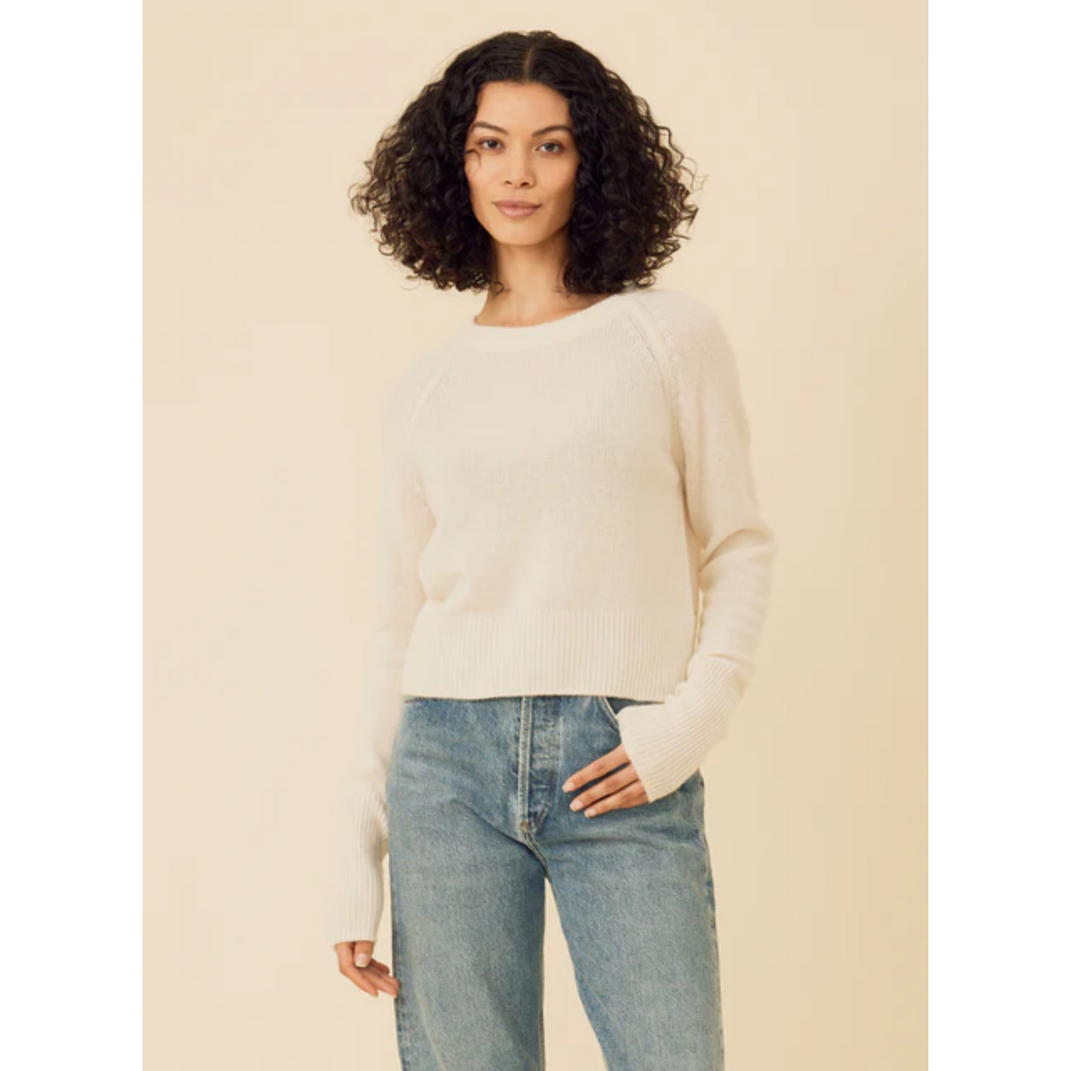Blakely Cashmere Crewneck - Ivory