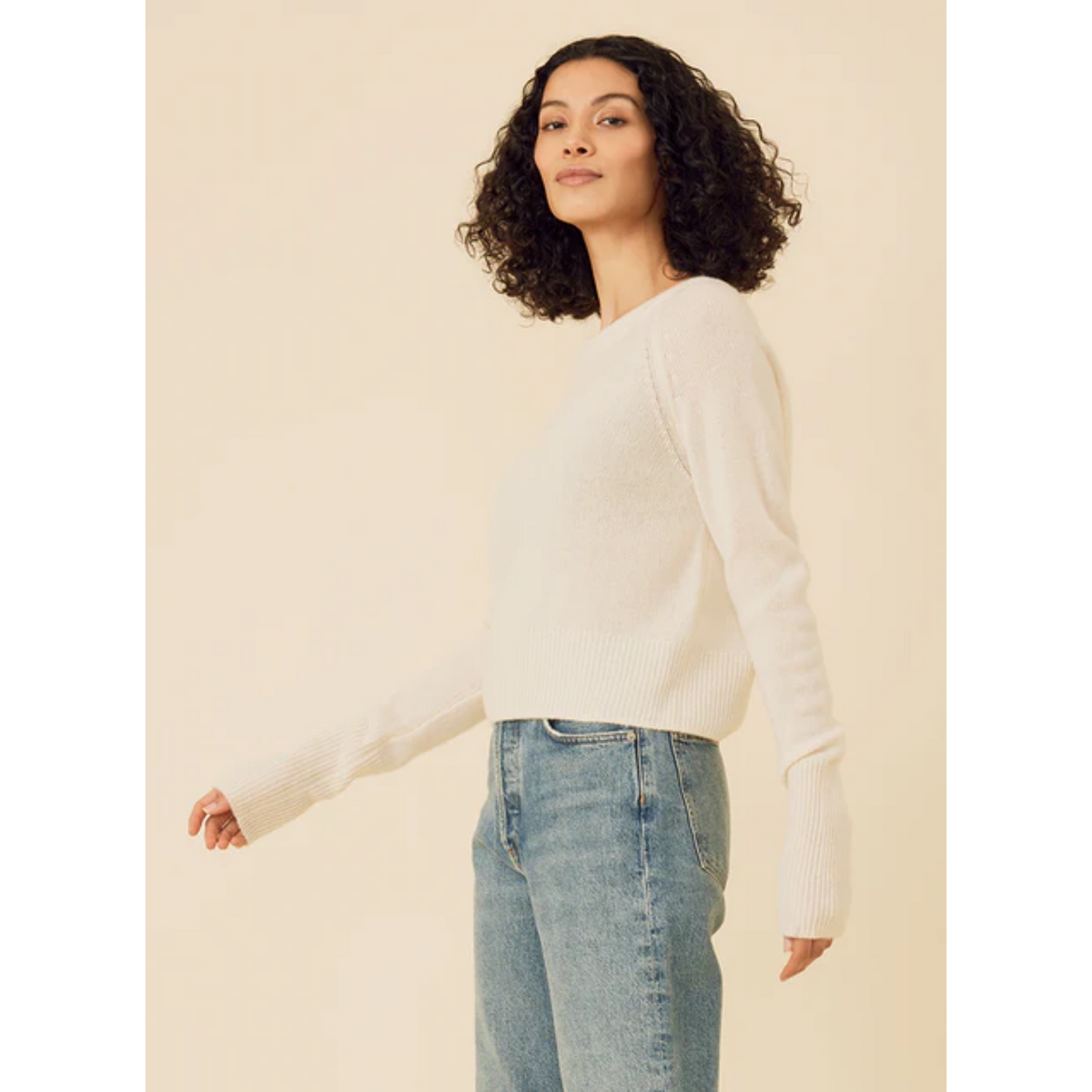 Blakely Cashmere Crewneck - Ivory