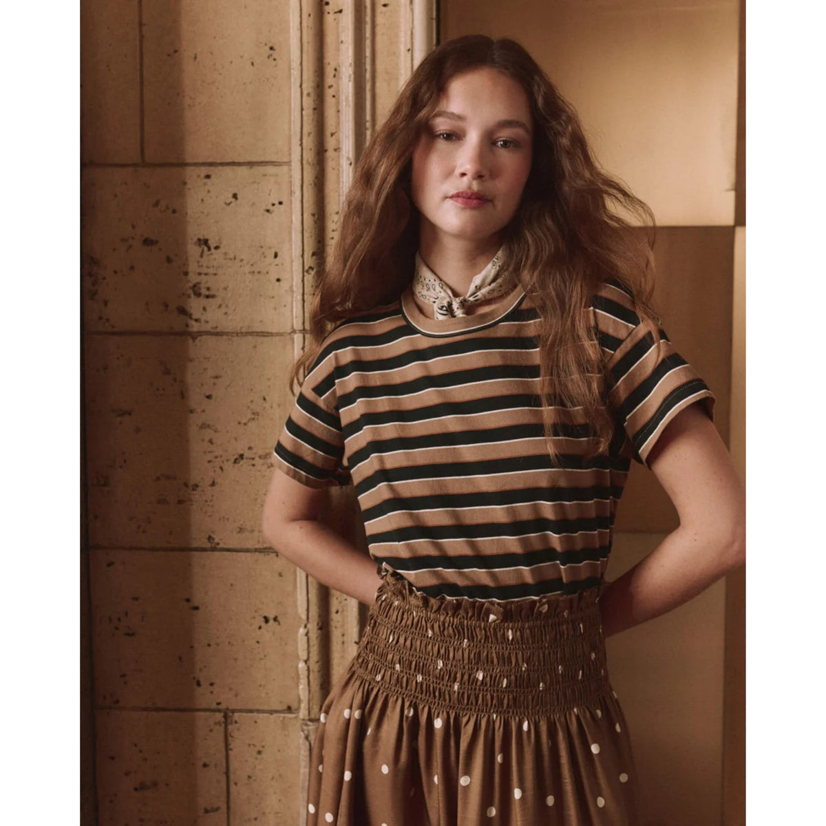 Boxy Crew - Cigar Stripe