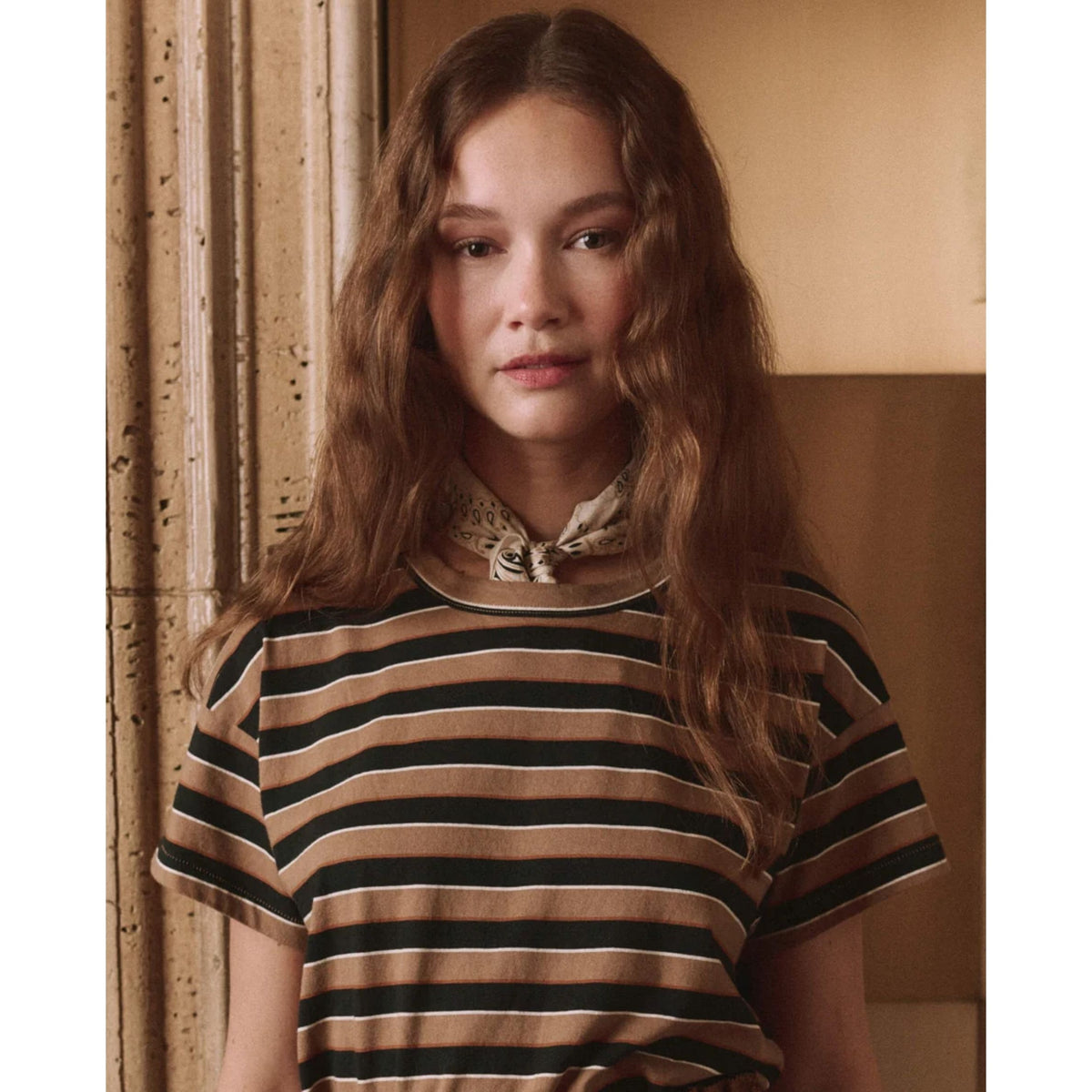 Boxy Crew - Cigar Stripe