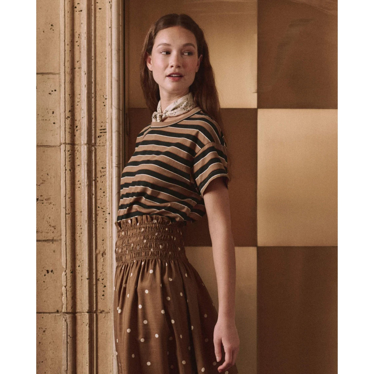 Boxy Crew - Cigar Stripe