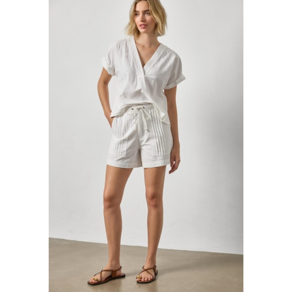 Boxy Popover Dolman - White
