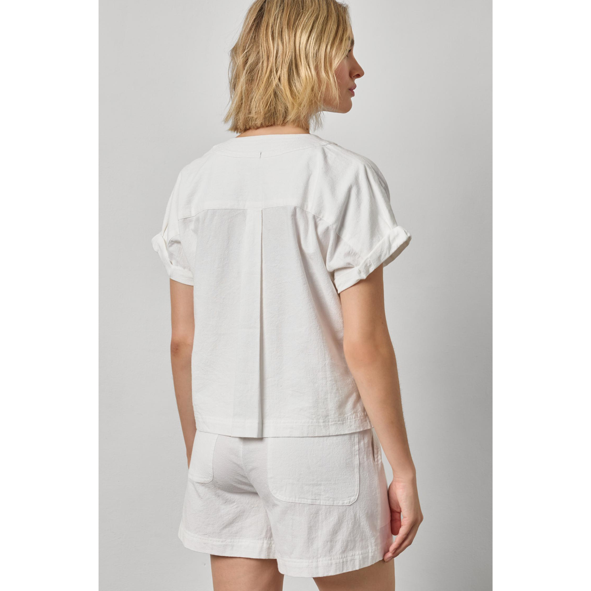 Boxy Popover Dolman - White