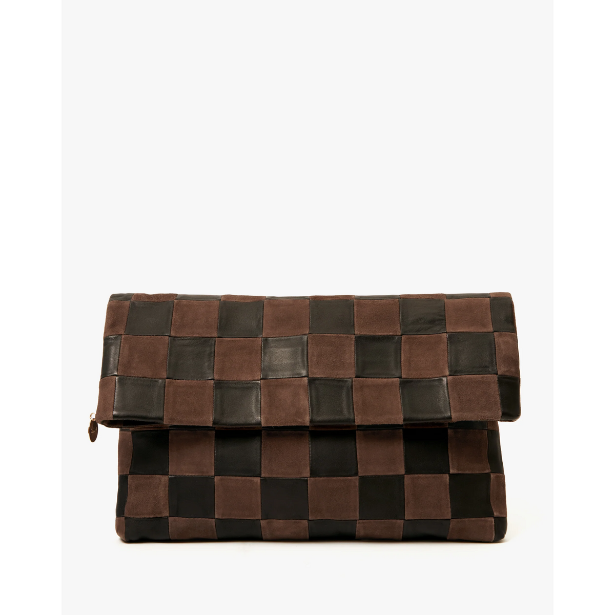 Carryall Clutch W/Tabs - Black/Chocolate