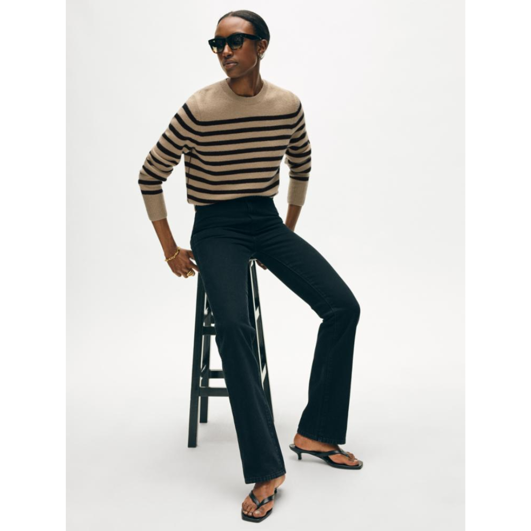Cashmere Stripe Crewneck