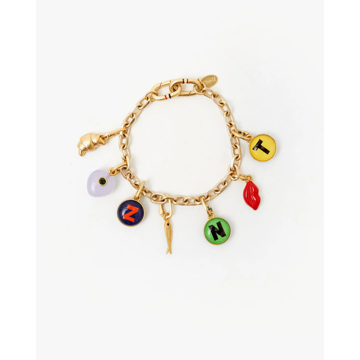 Charm Chain Bracelet - Vintage Gold