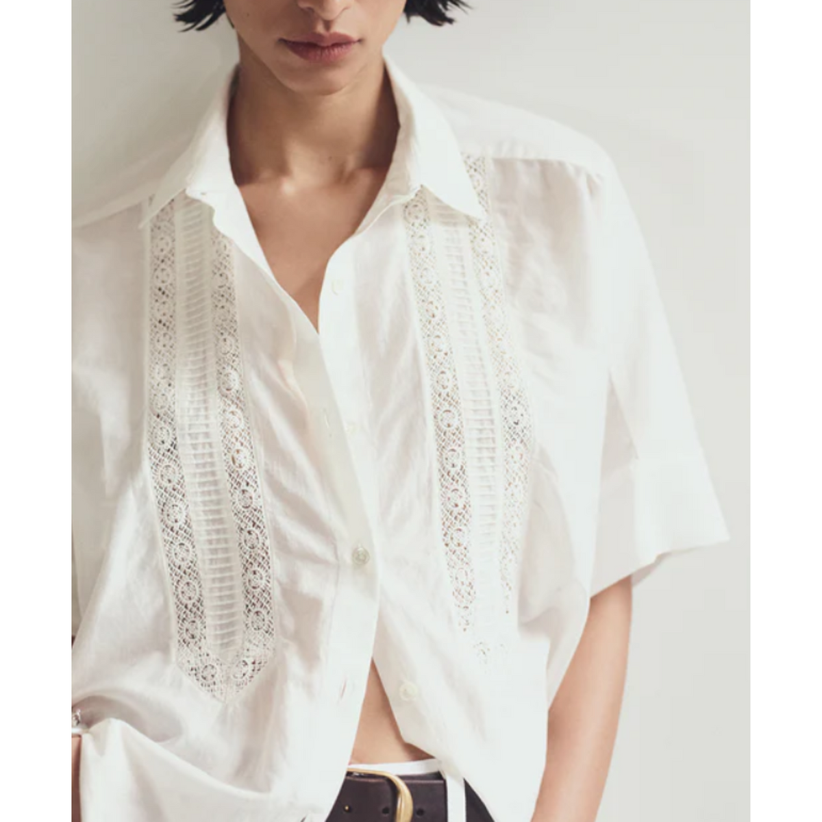 Claire Shirt w/ Lace