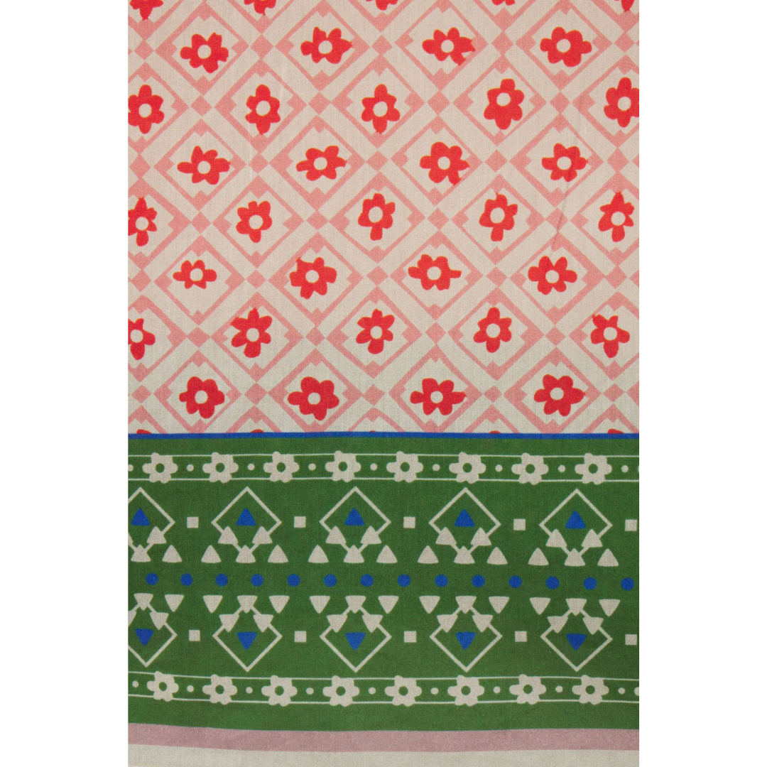 Clover Blouse - Santorini Border