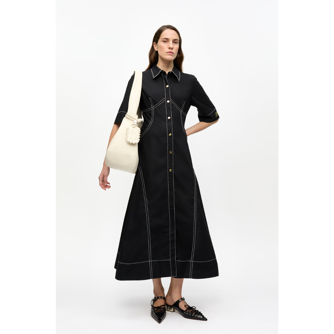 Cotton Poplin Shirt Dress