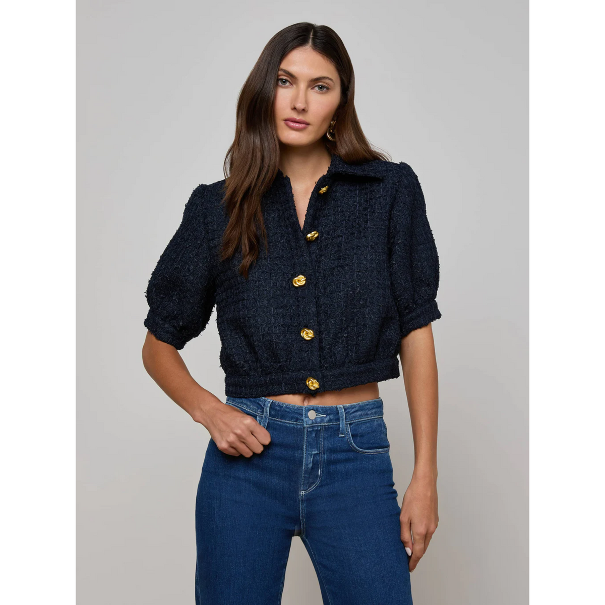 Cove Cropped Tweed Jacket
