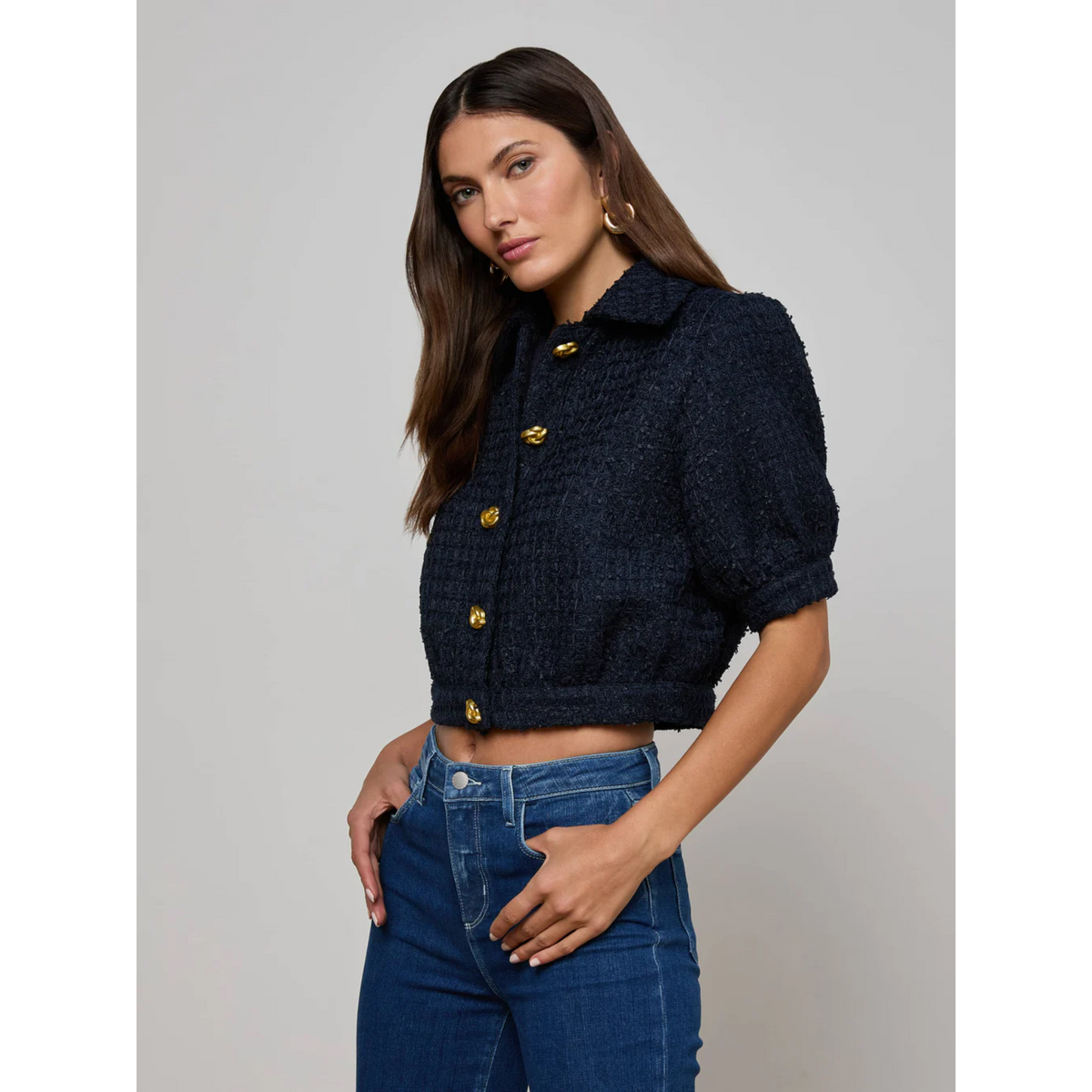 Cove Cropped Tweed Jacket