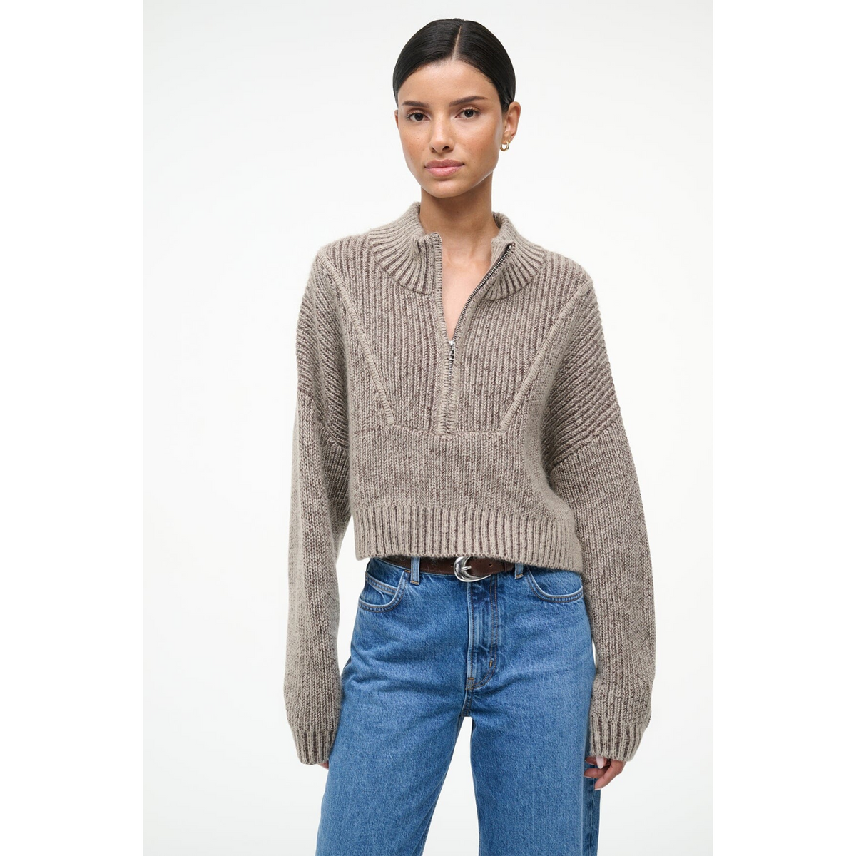 Cropped Hampton Sweater - Bisque