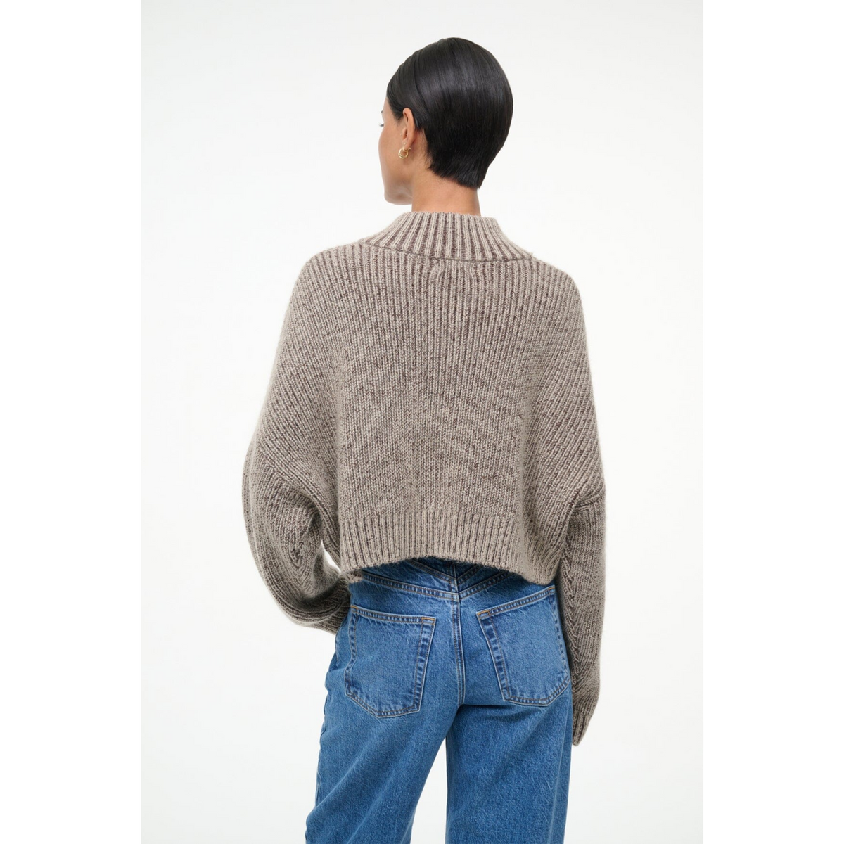 Cropped Hampton Sweater - Bisque