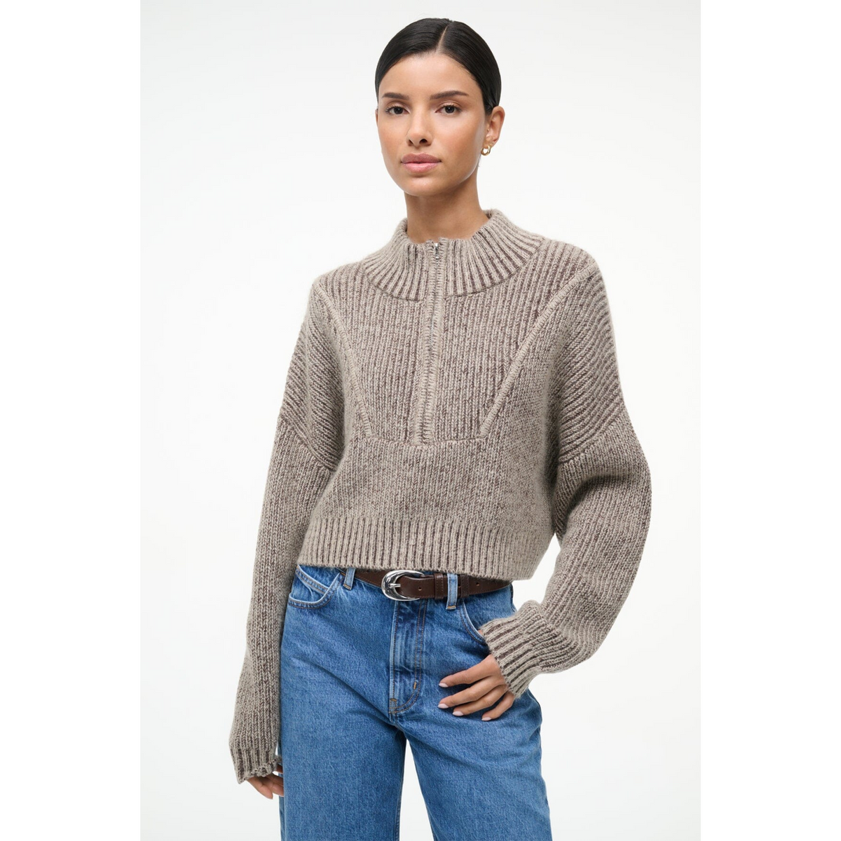 Cropped Hampton Sweater - Bisque