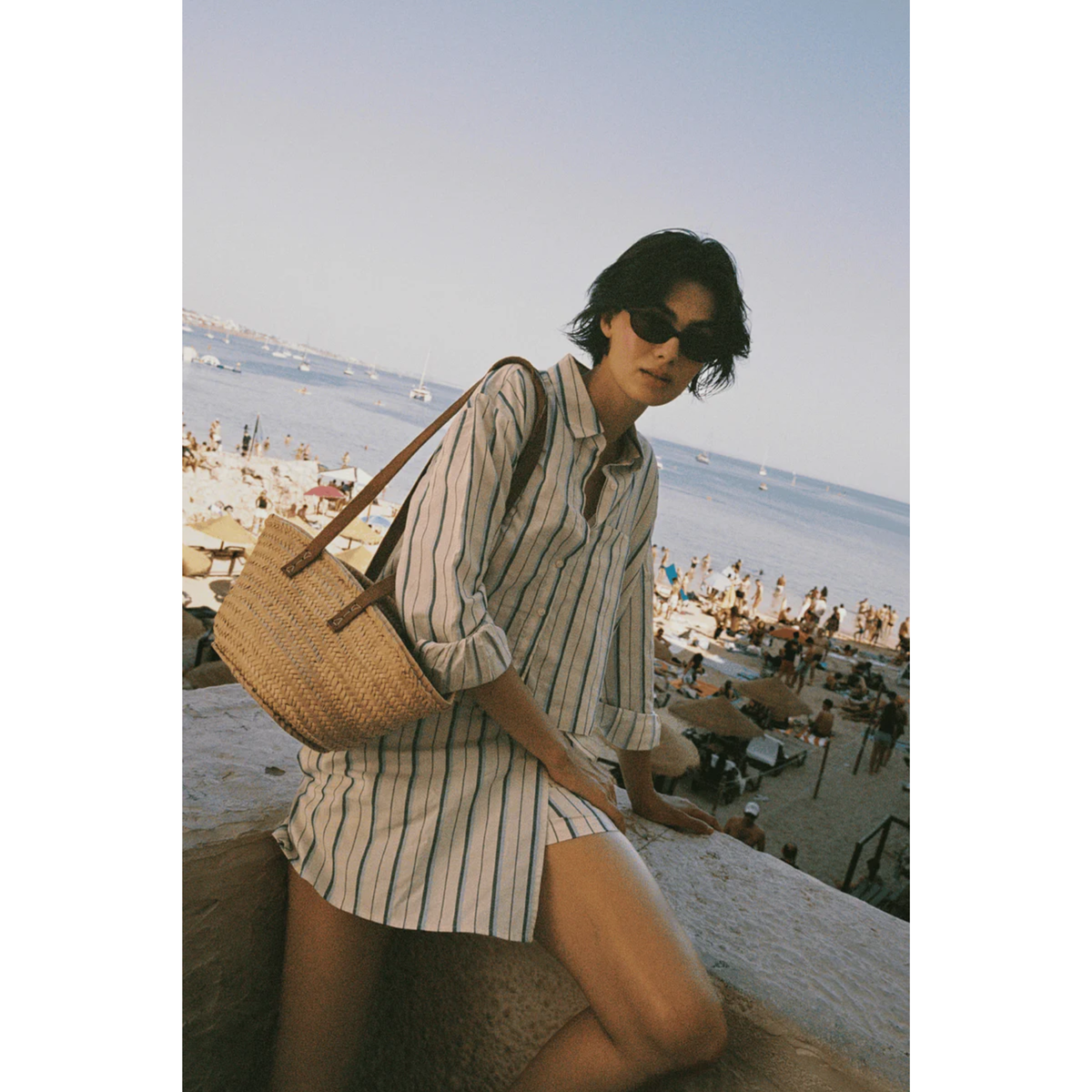 Callie Dress - Verde Stripes