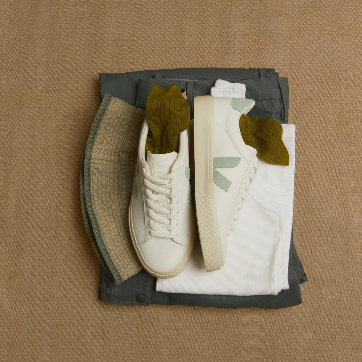Campo Leather - White Matcha