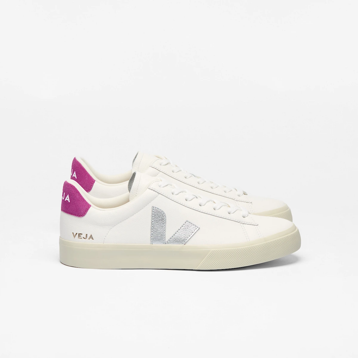 Campo Leather - White Silver Ultraviolet